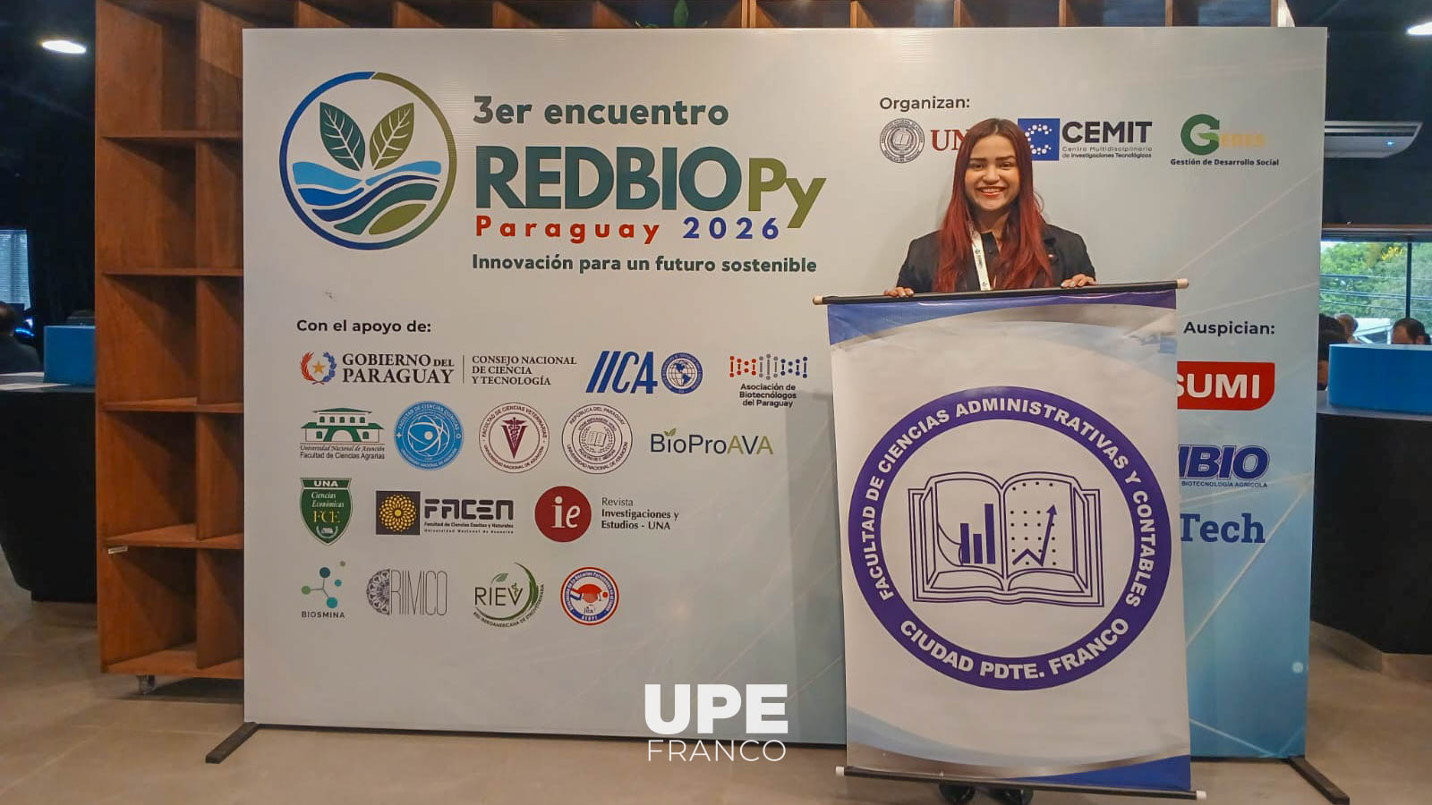 DOCENTE DE LA UPE FRANCO PARTICIPA EN EVENTO NACIONAL DE INVESTIGACIÓN EN EL MARCO DE LA RED BIOPY